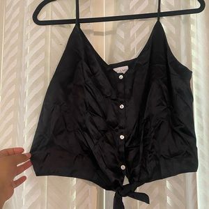 Black Cami Nyc Julie Cropped Camisole